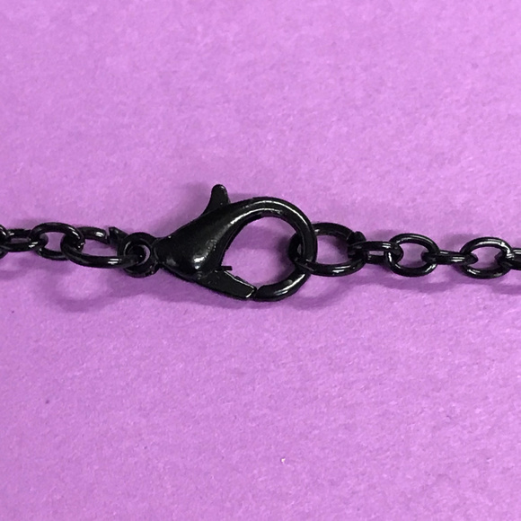 Be Strong and Courageous Black Pendant Necklace - Picture 5 of 5